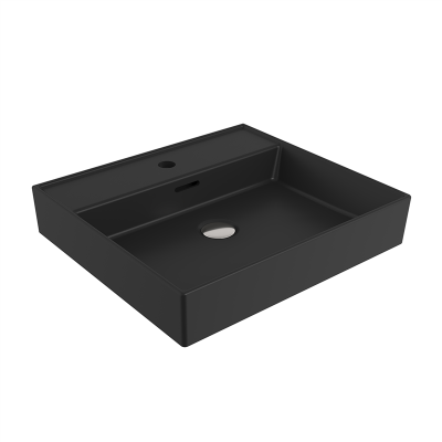Bocchi Milano 50 cm Lavabo Batarya Delikli Mat Siyah - 5