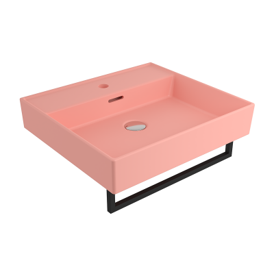 Bocchi Milano 50 cm Lavabo Batarya Delikli Mat Somon - 3