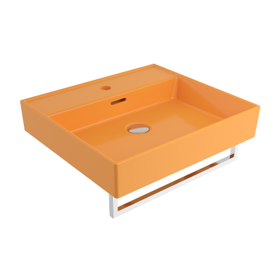 Bocchi Milano 50 cm Lavabo Batarya Delikli P. Mandalina Sarısı - 2