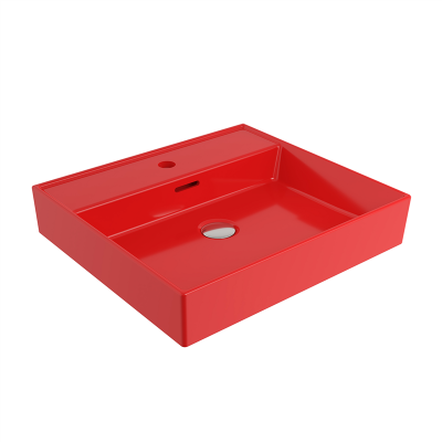 Bocchi Milano 50 cm Lavabo Batarya Delikli Parlak Kırmızı - 2