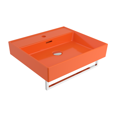 Bocchi Milano 50 cm Lavabo Batarya Delikli Parlak Turuncu - 2