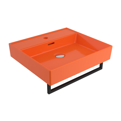Bocchi Milano 50 cm Lavabo Batarya Delikli Parlak Turuncu - 3
