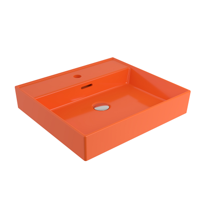 Bocchi Milano 50 cm Lavabo Batarya Delikli Parlak Turuncu - 5