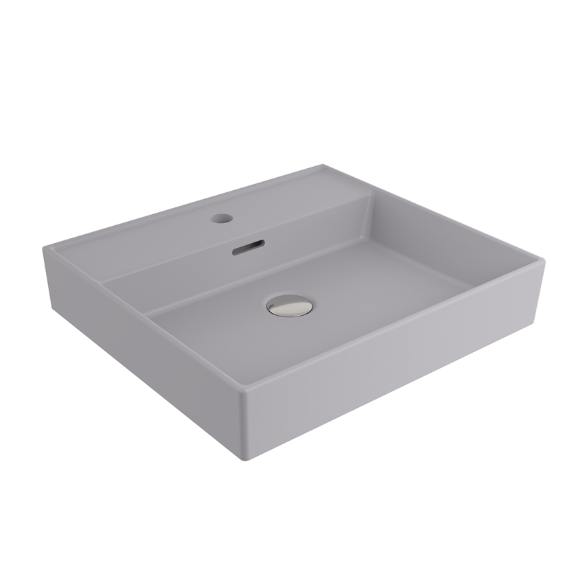 Bocchi Milano 50 cm Lavabo Mat Gri - Bocchi