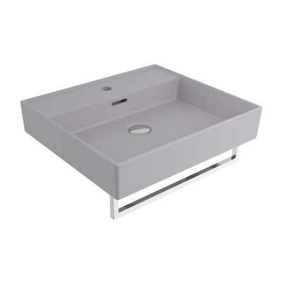 Bocchi Milano 50 cm Lavabo Mat Gri - 2