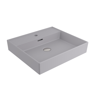 Bocchi Milano 50 cm Lavabo Mat Gri - 5