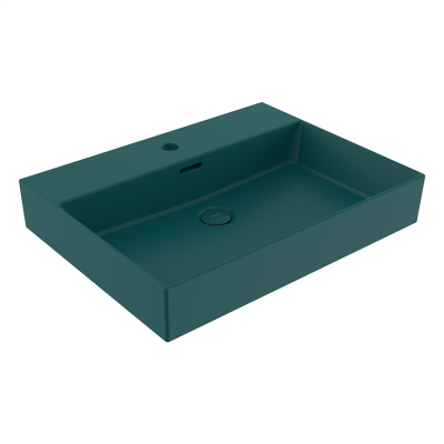 Bocchi Milano 60 cm Çanak Lavabo Mat Petrol Mavisi - 3