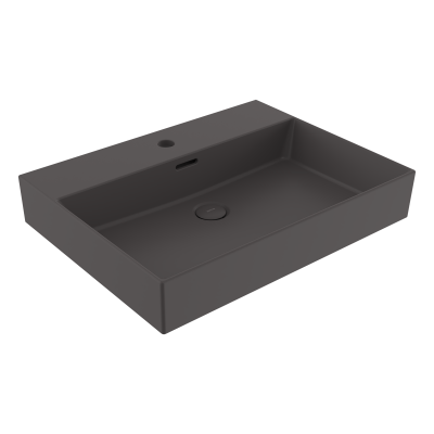 Bocchi Milano 80 cm Çanak Lavabo Mat Antrasit - 1