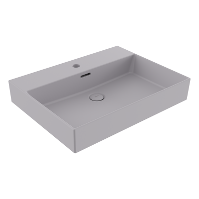 Bocchi Milano 80 cm Çanak Lavabo Mat Gri - 1