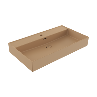 Bocchi Milano 80 cm Çanak Lavabo Mat Kaşmir - 3