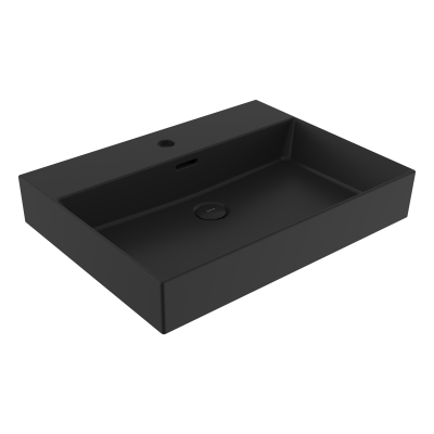 Bocchi Milano 80 cm Çanak Lavabo Mat Siyah - 1
