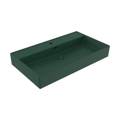 Bocchi Milano 80 cm Çanak Lavabo Mat Yeşil - 2