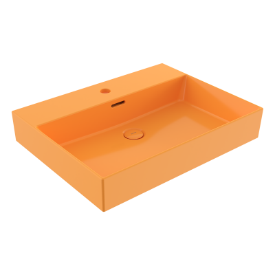 Bocchi Milano 80 cm Çanak Lavabo Parlak Mandalina Sarısı - 1