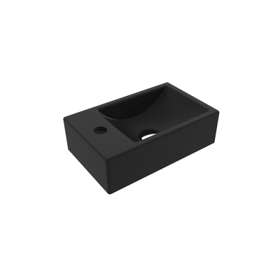 Bocchi Milano Dar Sol Lavabo 37 cm Mat Siyah - 3