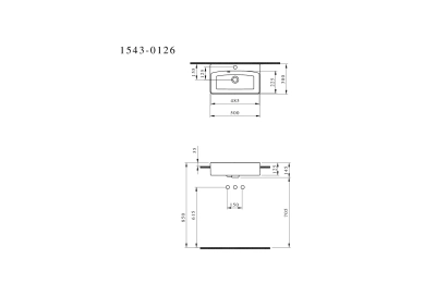 Bocchi Milano Dar Yarım Tezgah Lavabo 50x30 cm Parlak Kırmızı - 4
