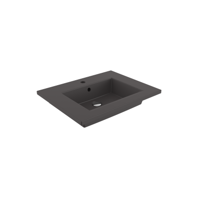 Bocchi Milano Etajerli Lavabo 60 cm Mat Antrasit - 2