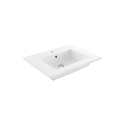Bocchi Milano Etajerli Lavabo 60 cm Mat Beyaz - 3