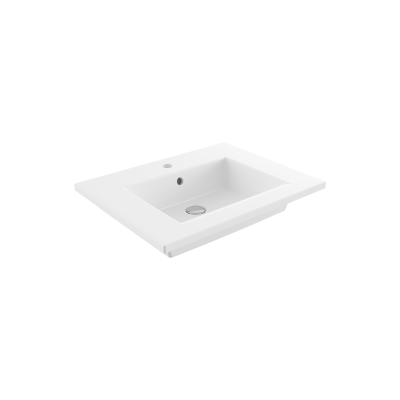 Bocchi Milano Etajerli Lavabo 60 cm Mat Beyaz - 1