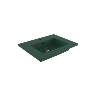 Bocchi Milano Etajerli Lavabo 60 cm Mat Yeşil - 1