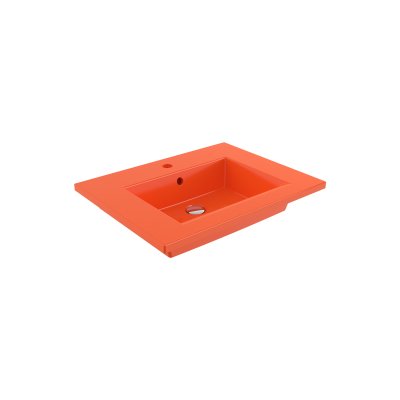 Bocchi Milano Etajerli Lavabo 60 cm Parlak Turuncu - 1