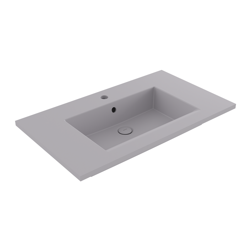 Bocchi Milano Etajerli Lavabo 80 cm Mat Gri - Bocchi (1)