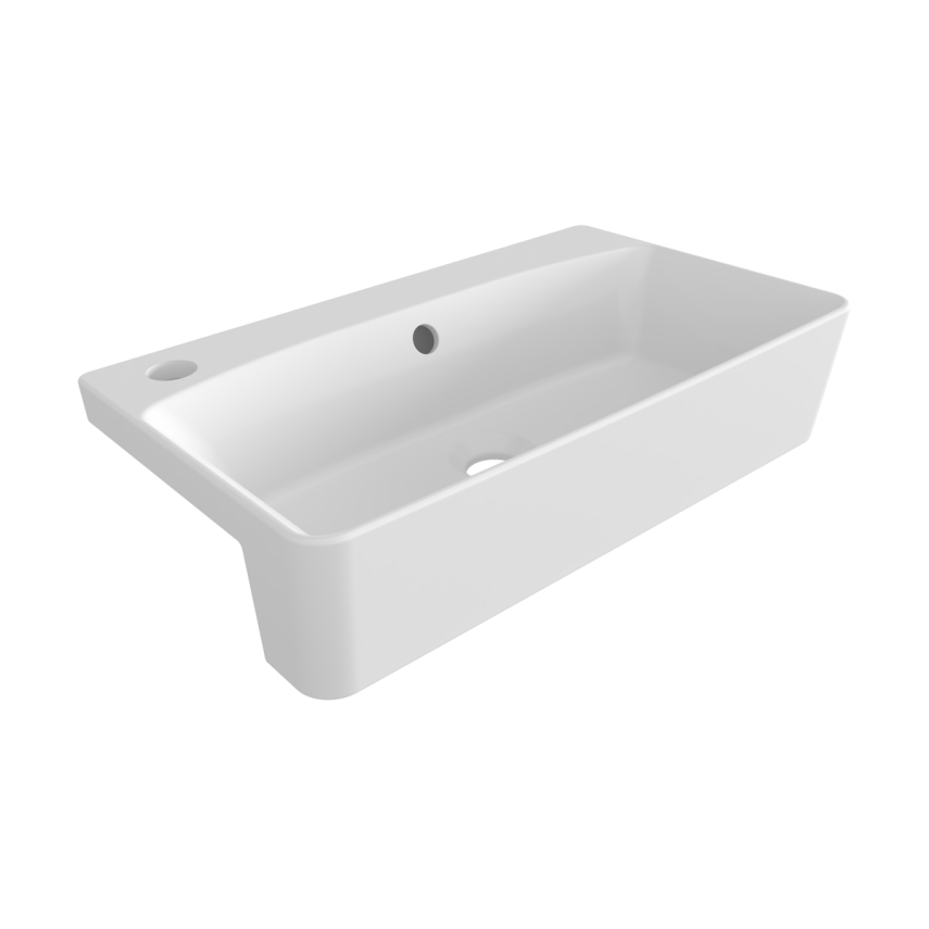 Bocchi Milano Sol Yarım Tezgah Lavabo 50 cm - Bocchi