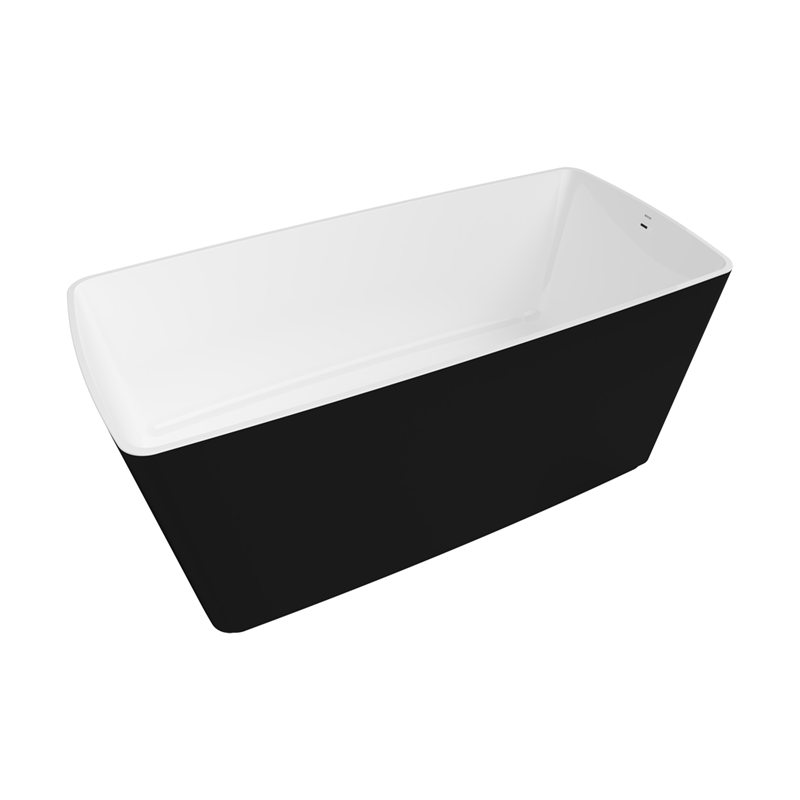 Bocchi Modena Siyah Beyaz Küvet 184x87 cm - Bocchi (1)