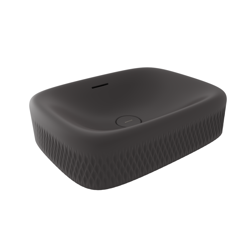 Bocchi New Age Tezgah Üstü Lavabo 55 cm Mat Antrasit - Bocchi