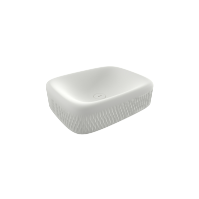 Bocchi New Age Tezgah Üstü Lavabo 55 cm Mat Beyaz - 3