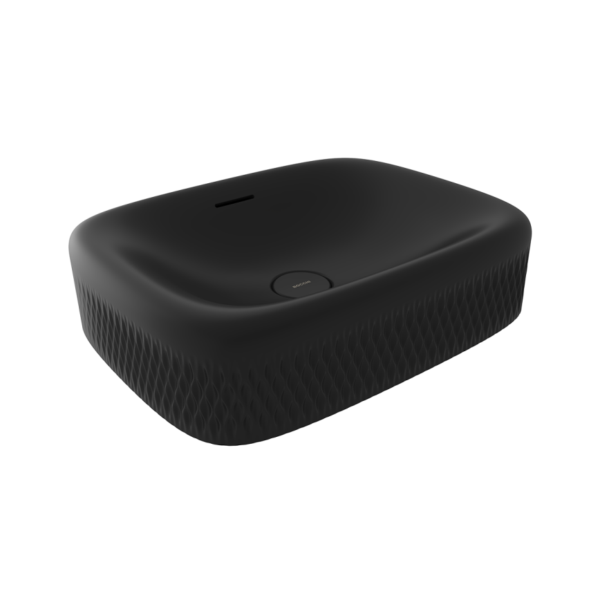 Bocchi New Age Tezgah Üstü Lavabo 55 cm Mat Siyah - Bocchi