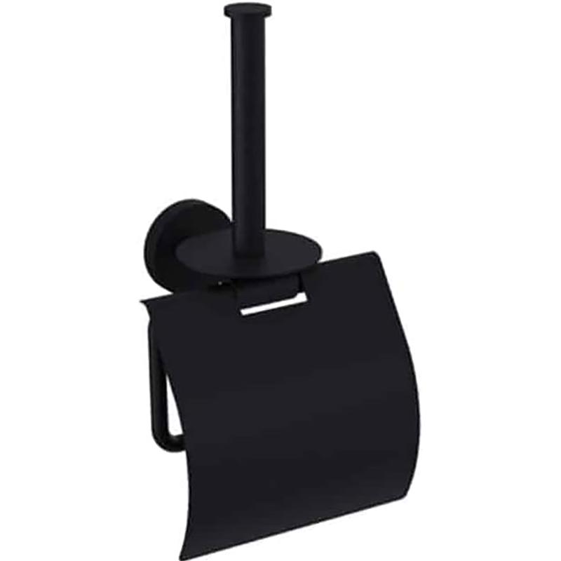 Bocchi Pıave Tuvalet Kağıtlık Yedekli Mat Siyah - Bocchi