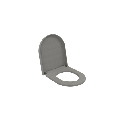 Bocchi Pure S Kısa Klozet Kapağı Mat Beton - 2