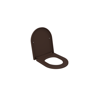 Bocchi Pure S Kısa Klozet Kapağı Mat Kahve - 2