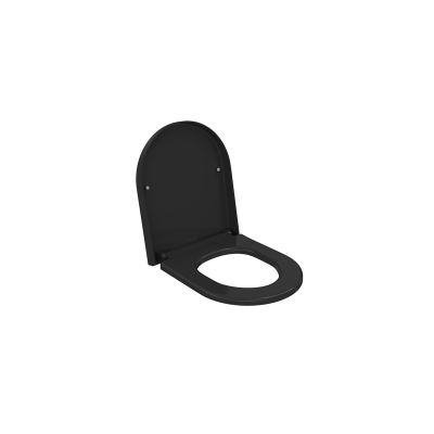 Bocchi Pure S Kısa Klozet Kapağı Parlak Siyah - 2