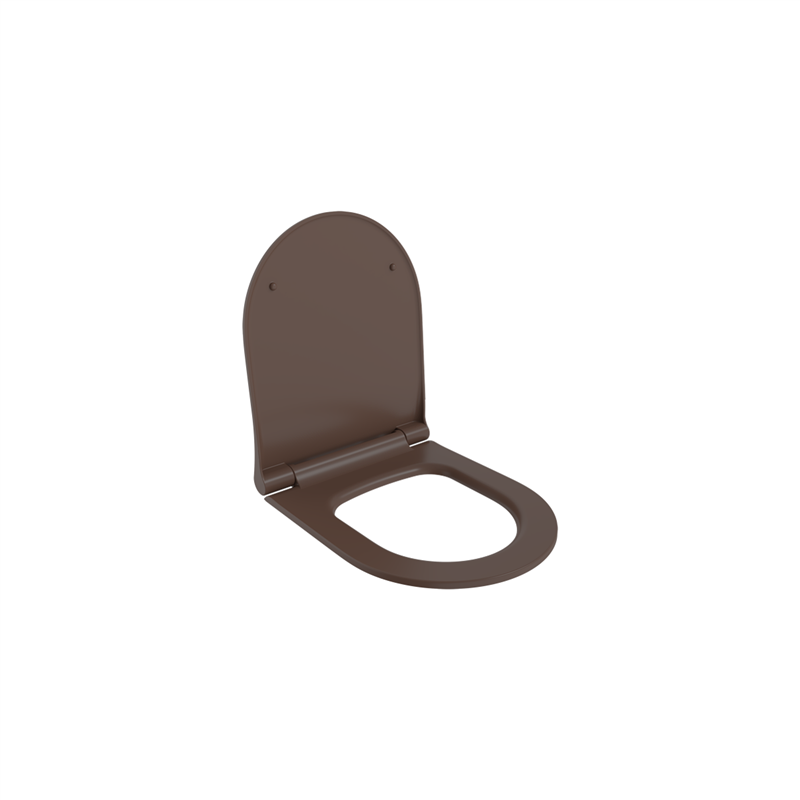 Bocchi Pure Slim Soft Klozet Kapağı Mat Kahve - Bocchi (1)