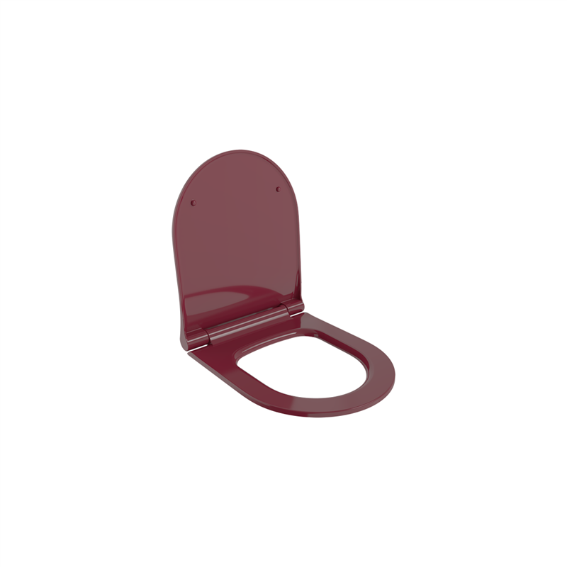 Bocchi Pure Slim Soft Klozet Kapağı Parlak Burgonya Bordosu - Bocchi