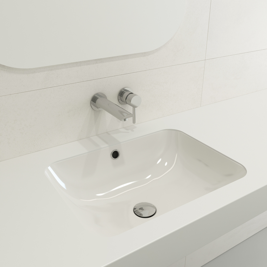 Bocchi Scala 55 cm Tezgah Altı Lavabo Parlak Beyaz - Bocchi (1)