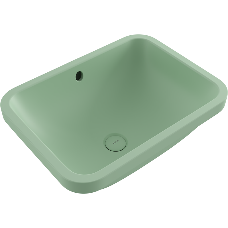Bocchi Scala 55 cm Tezgahaltı Lavabo Mat Mint Yeşil - Bocchi (1)