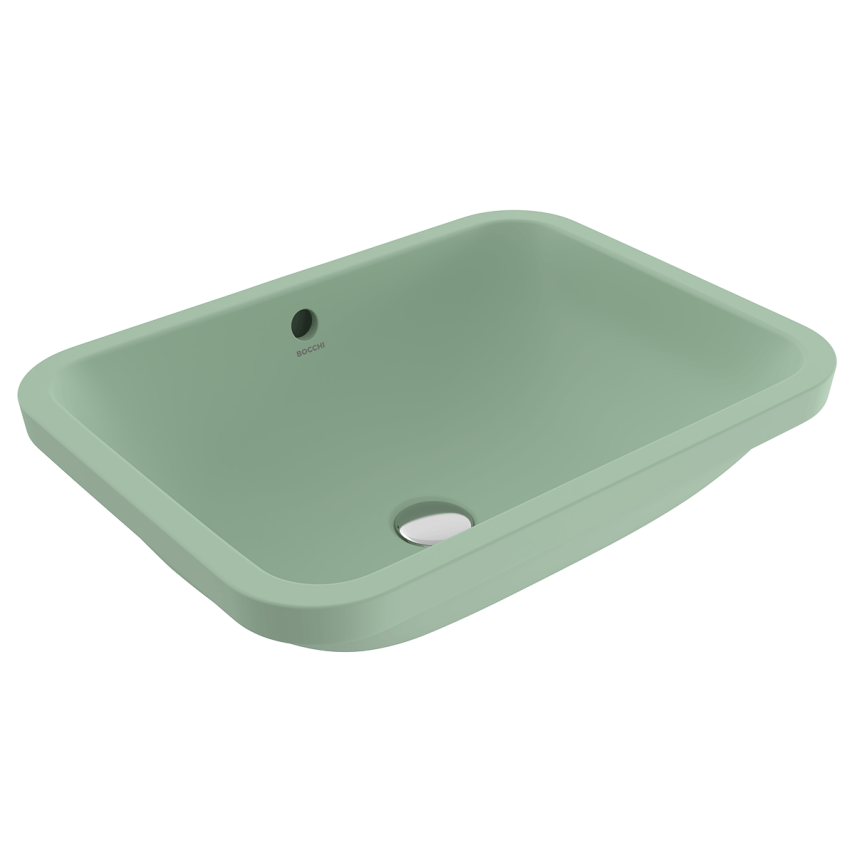 Bocchi Scala 55 cm Tezgahaltı Lavabo Mat Mint Yeşil - Bocchi