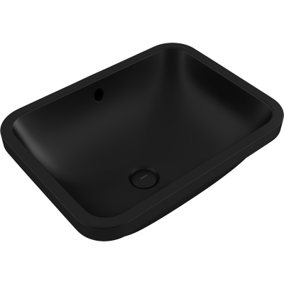 Bocchi Scala 55 cm Tezgahaltı Lavabo Mat Siyah - 2
