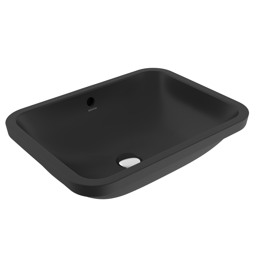 Bocchi Scala 55 cm Tezgahaltı Lavabo Mat Siyah - Bocchi