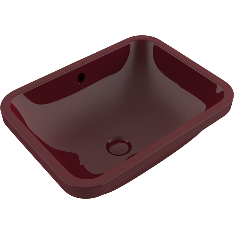 Bocchi Scala 55 cm Tezgahaltı Lavabo Parlak Burgonya Bordosu - Bocchi (1)