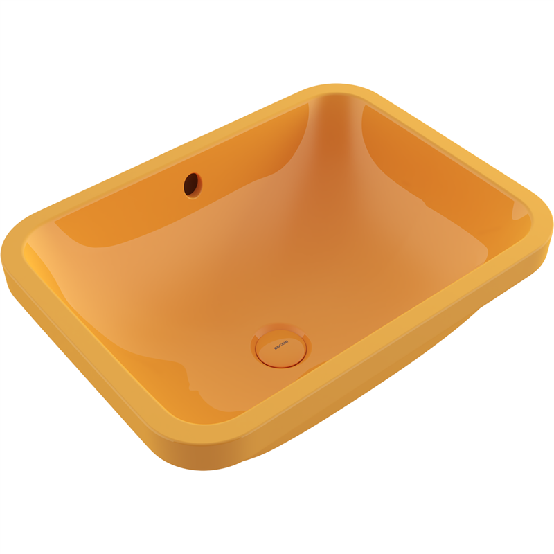 Bocchi Scala 55 cm Tezgahaltı Lavabo Parlak Mandalina Sarısı - Bocchi (1)