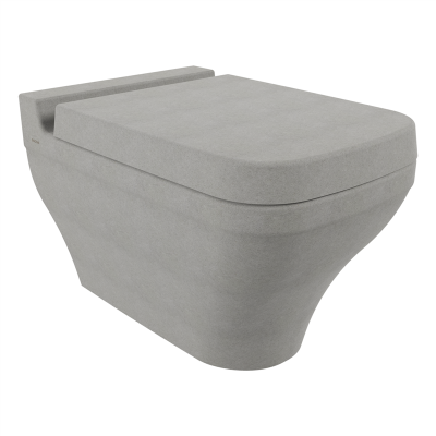 Bocchi Scala Asma Klozet Mat Beton (Klozet Kapağı Hariçtir) - 3