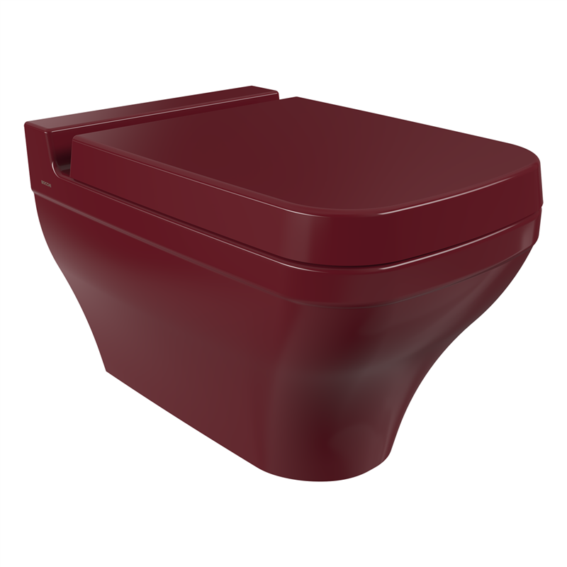 Bocchi Scala Asma Klozet Parlak Burgonya Bordosu (Klozet Kapağı Hariçtir) - Bocchi (1)