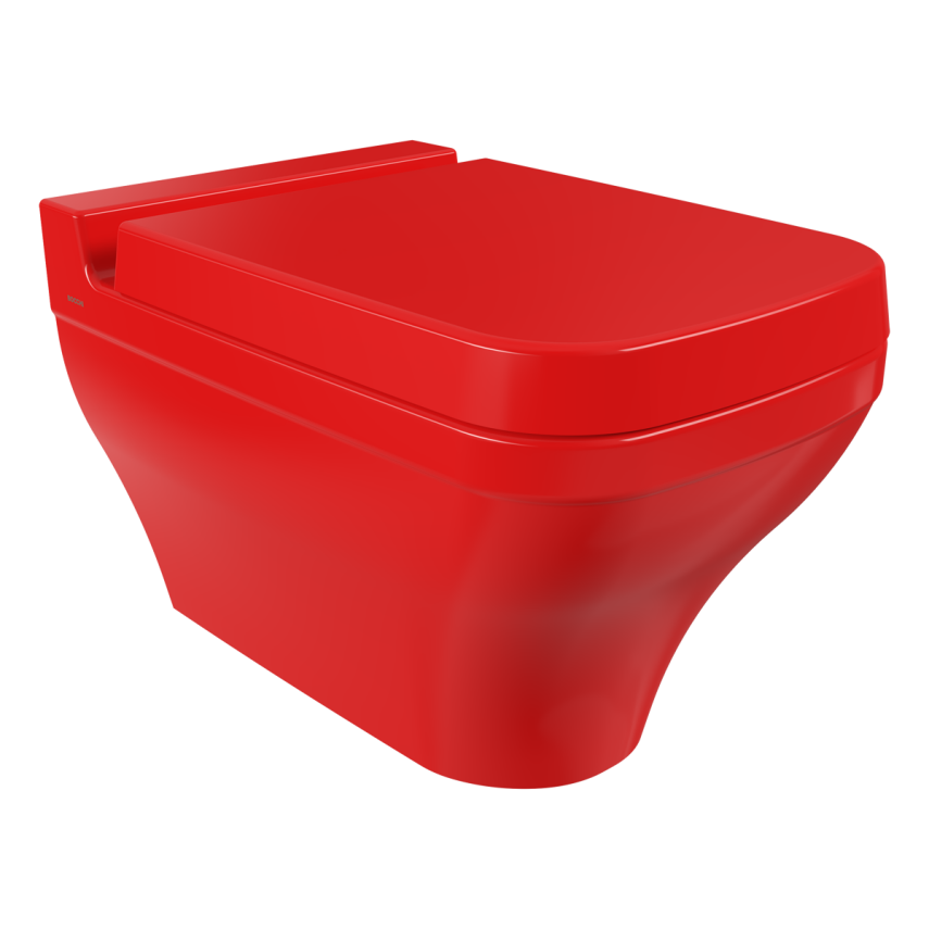 Bocchi Scala Asma Klozet Parlak Kırmızı (Klozet Kapağı Hariçtir) - Bocchi