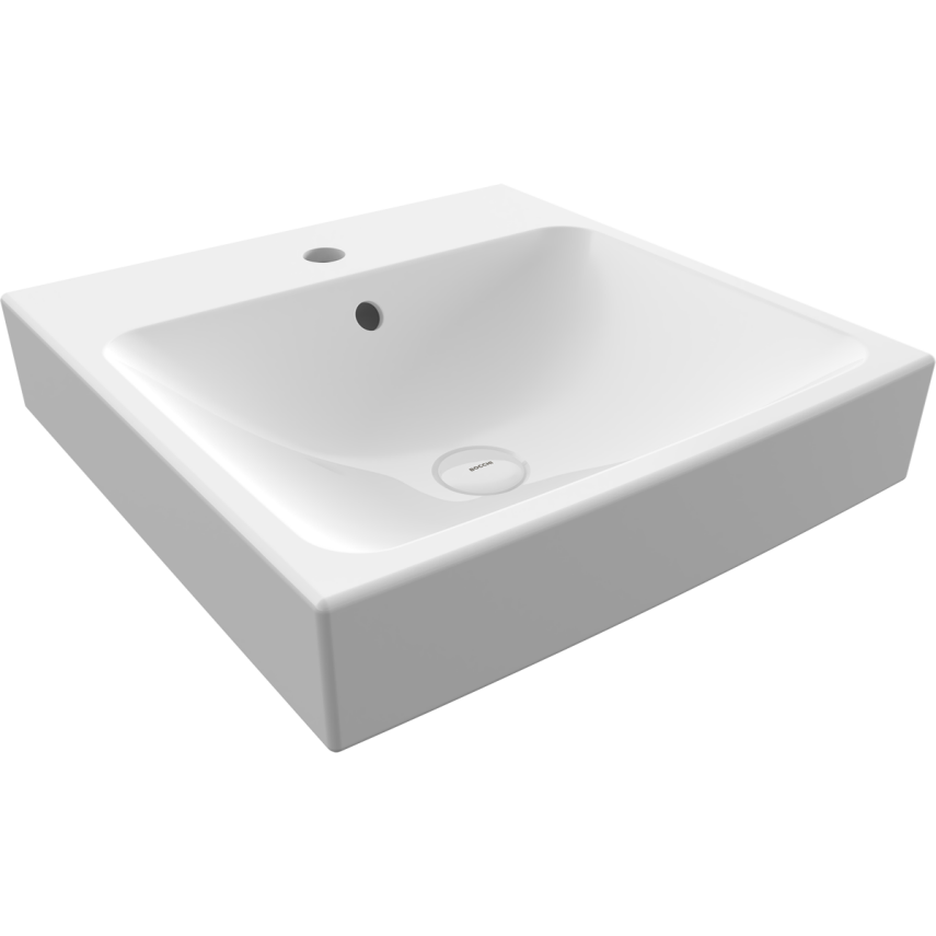 Bocchi Scala Tezgah Üstü Lavabo 48 cm Parlak Beyaz - Bocchi