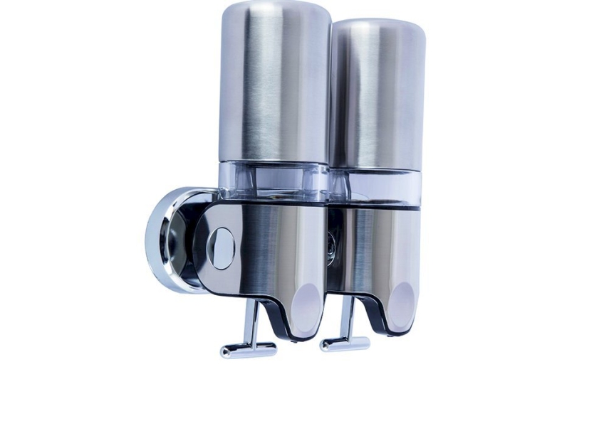 Bocchi Sıvı Sabunluk İkili 450Mlx2 Mat P.Çelik - Bocchi