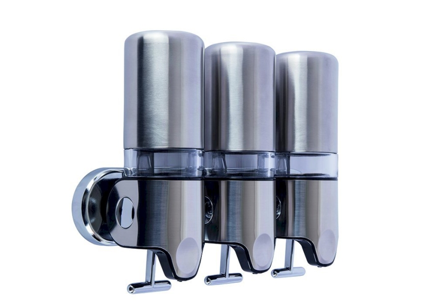 Bocchi Sıvı Sabunluk Üçlü 450Mlx3 Mat P.Çelik - Bocchi