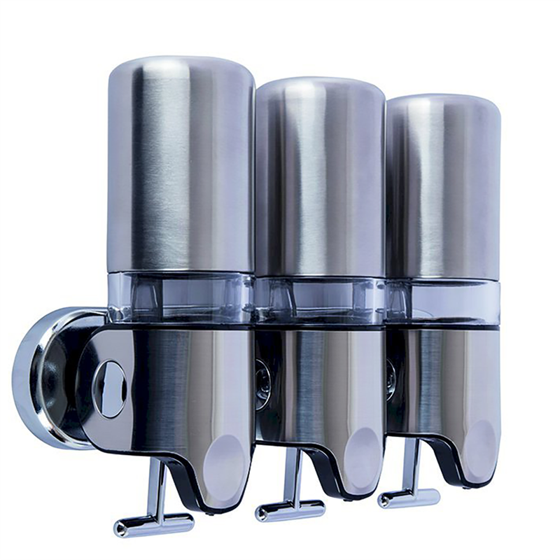 Bocchi Sıvı Sabunluk Üçlü 450Mlx3 Mat P.Çelik - Bocchi (1)